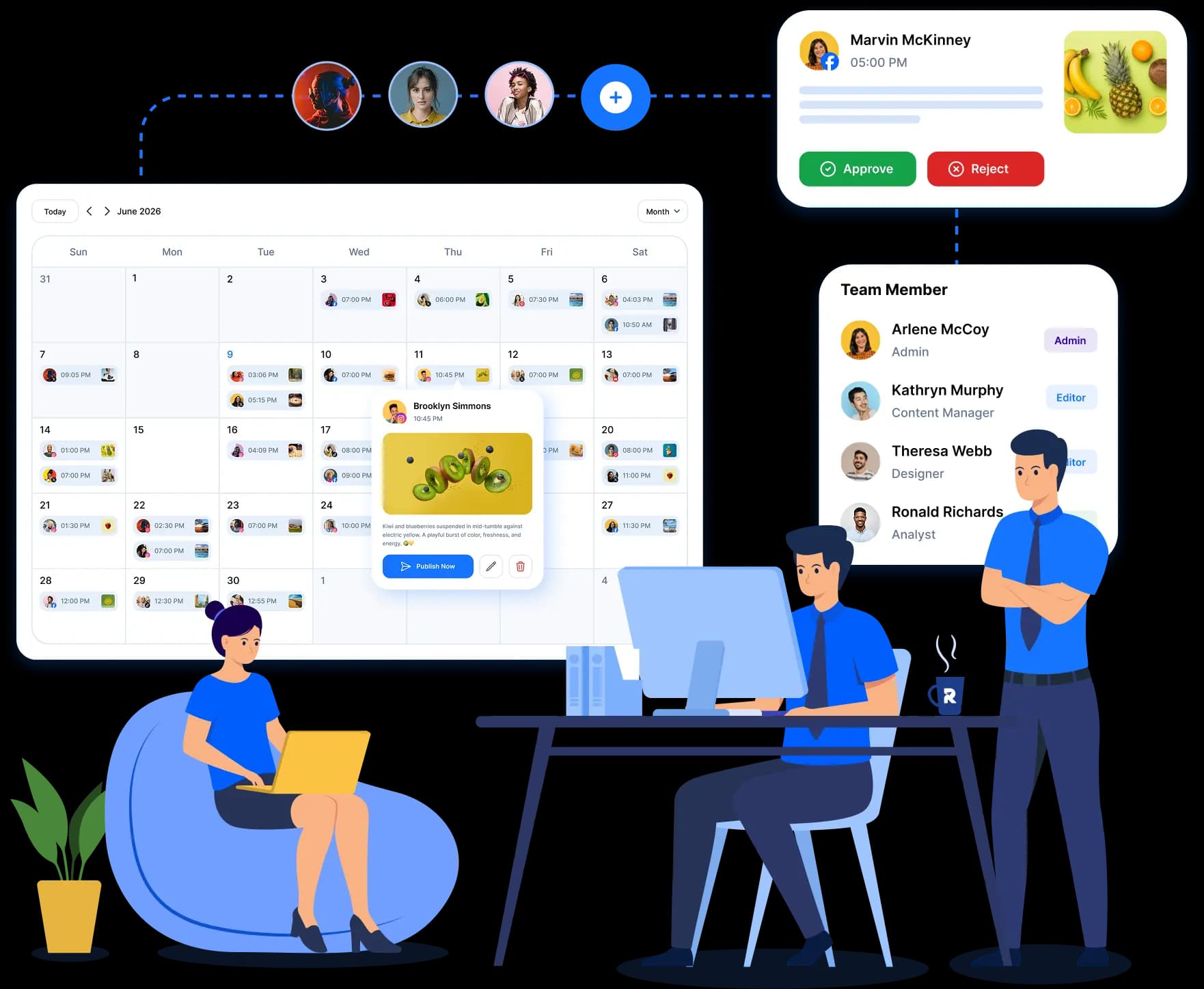 RepeatPost social media management dashboard for agencies