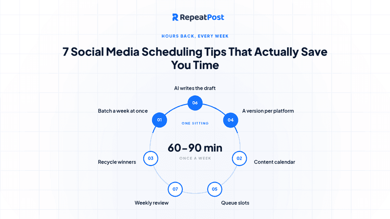 7 Social Media Scheduling Tips That Actually Save You Time