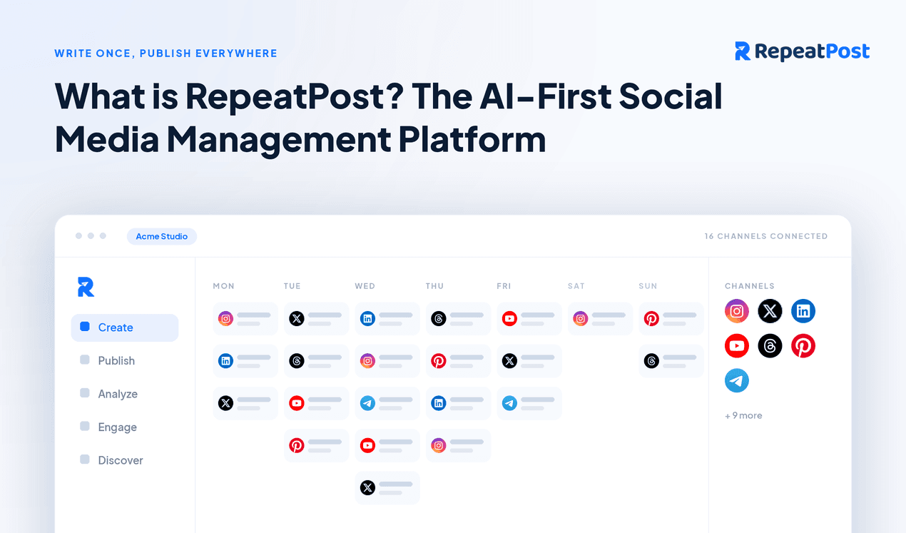 What is RepeatPost? The AI-First Social Media Management Platform
