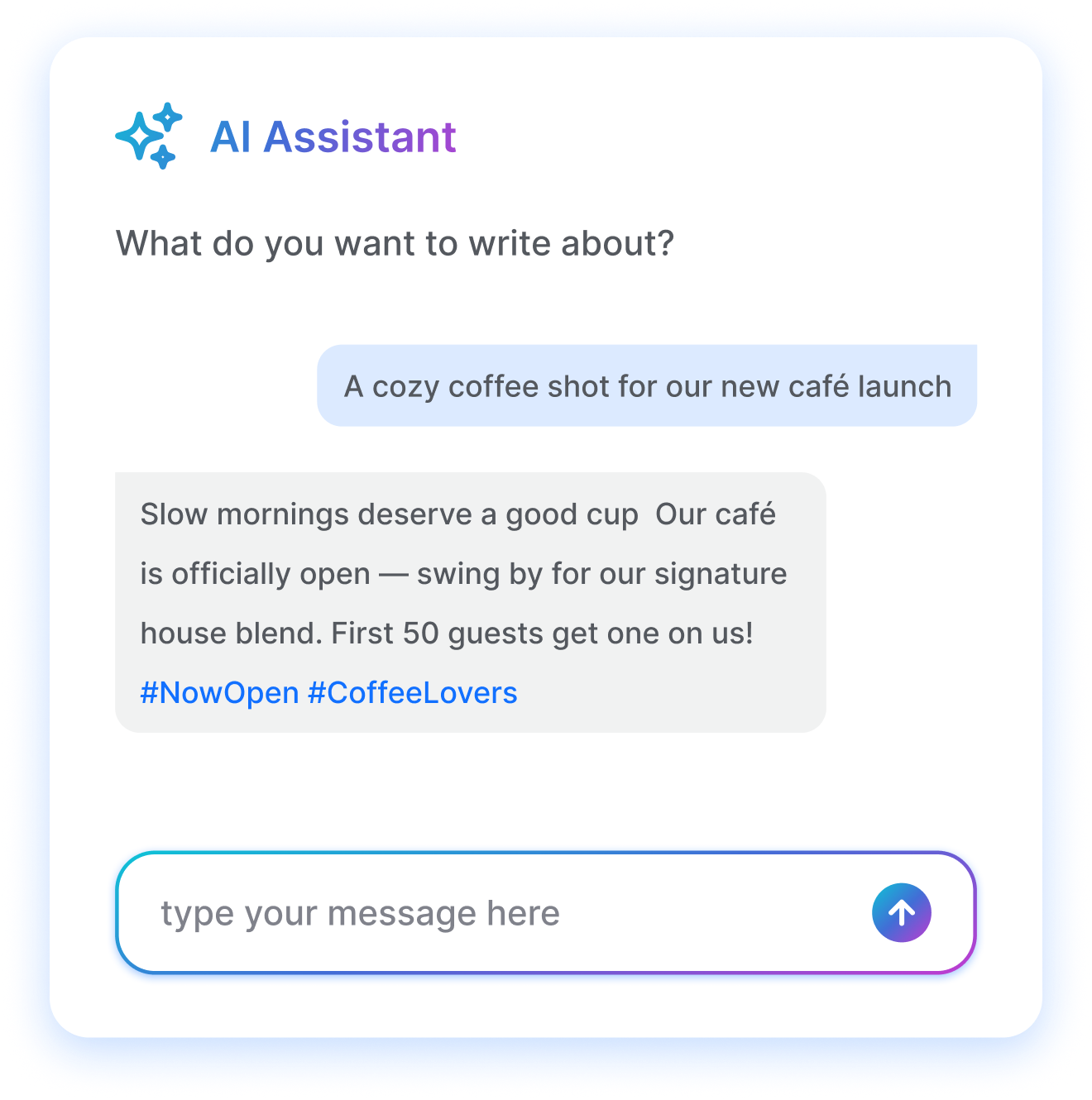ai assistant panel