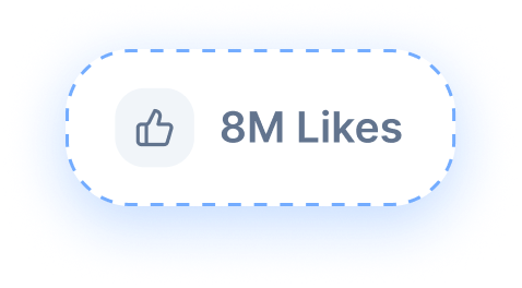 8M likes
