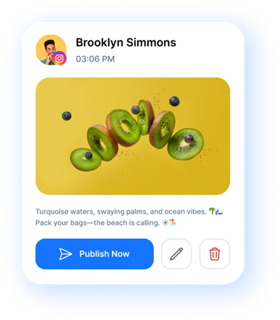 post preview with a publish now button