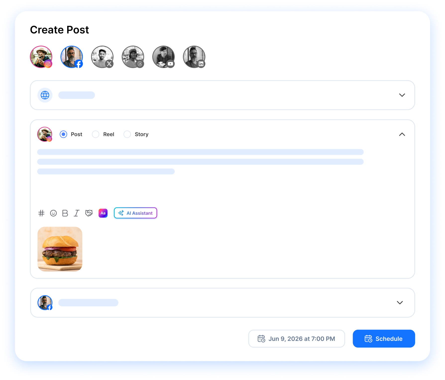 create post composer
