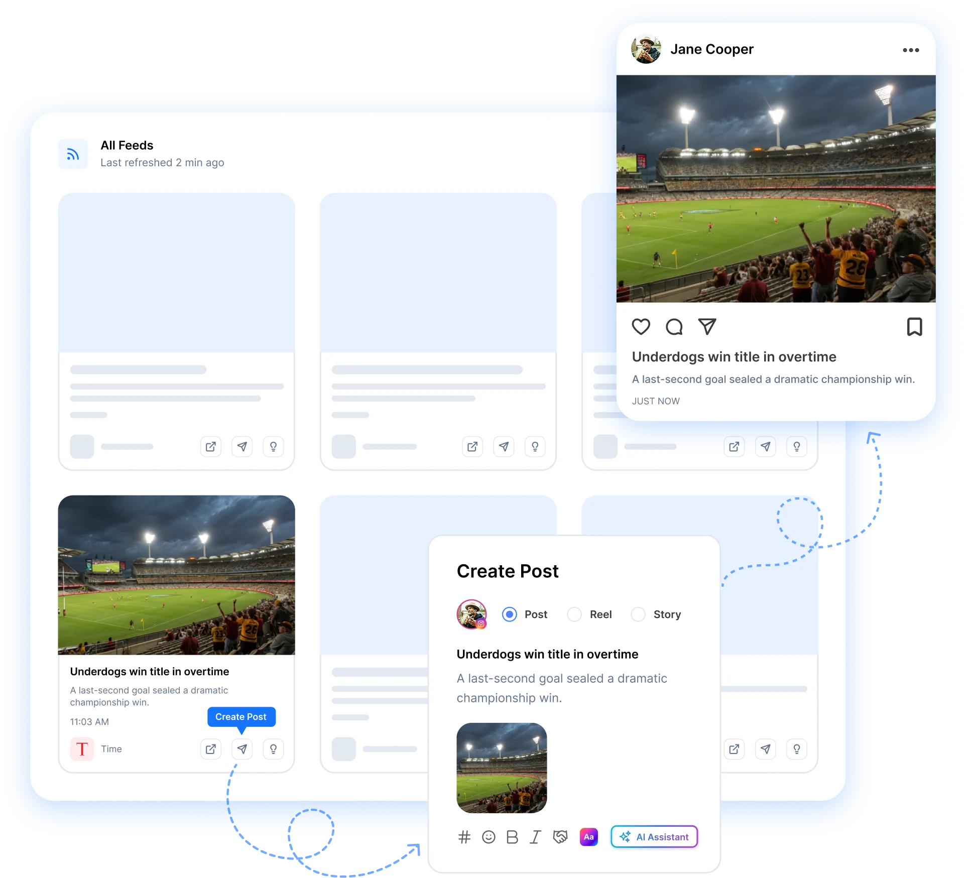 RepeatPost automation with RSS feeds and evergreen campaigns