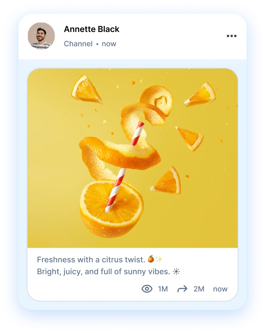 telegram channel post preview