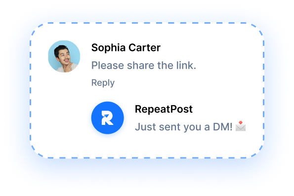 comment with automated reply
