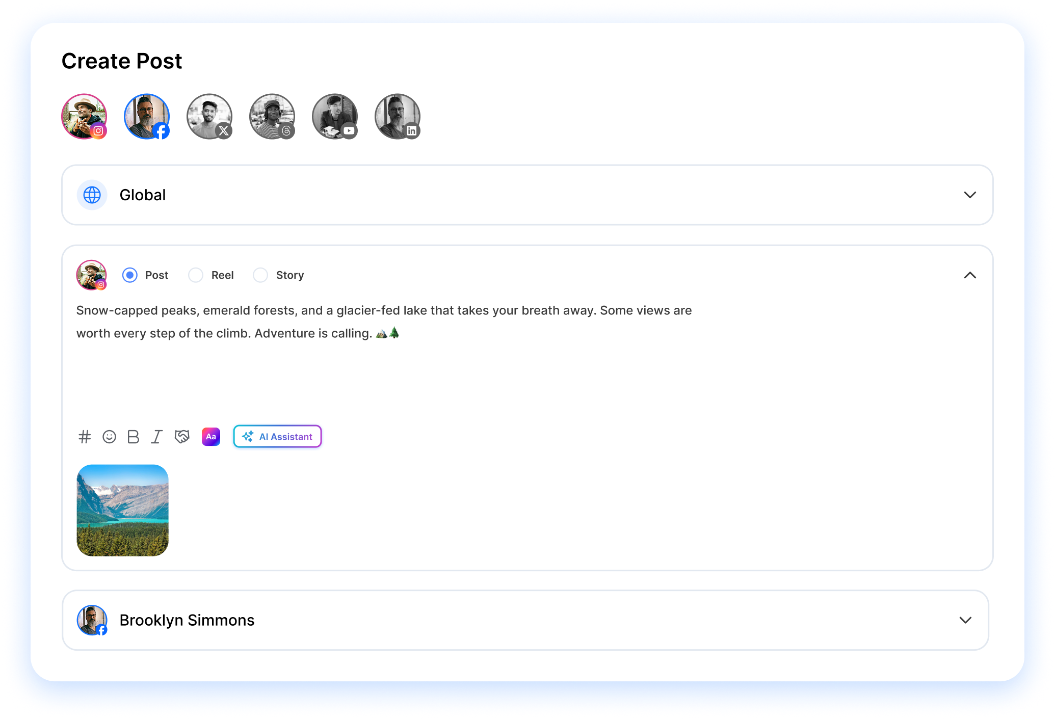 create post composer