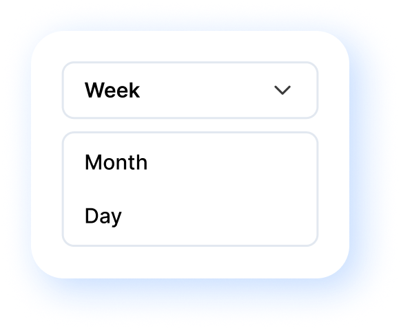 calendar view switcher