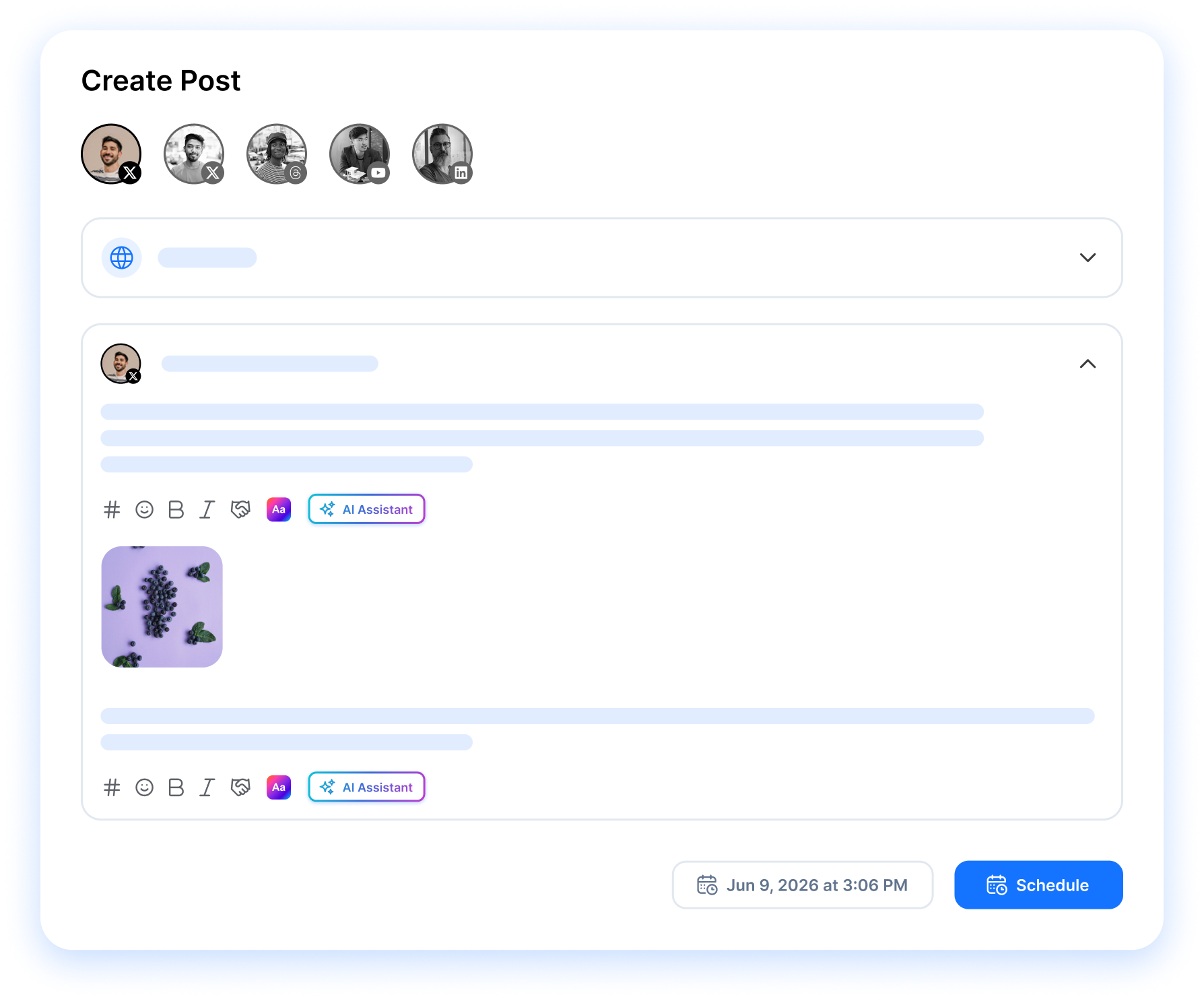 create post composer
