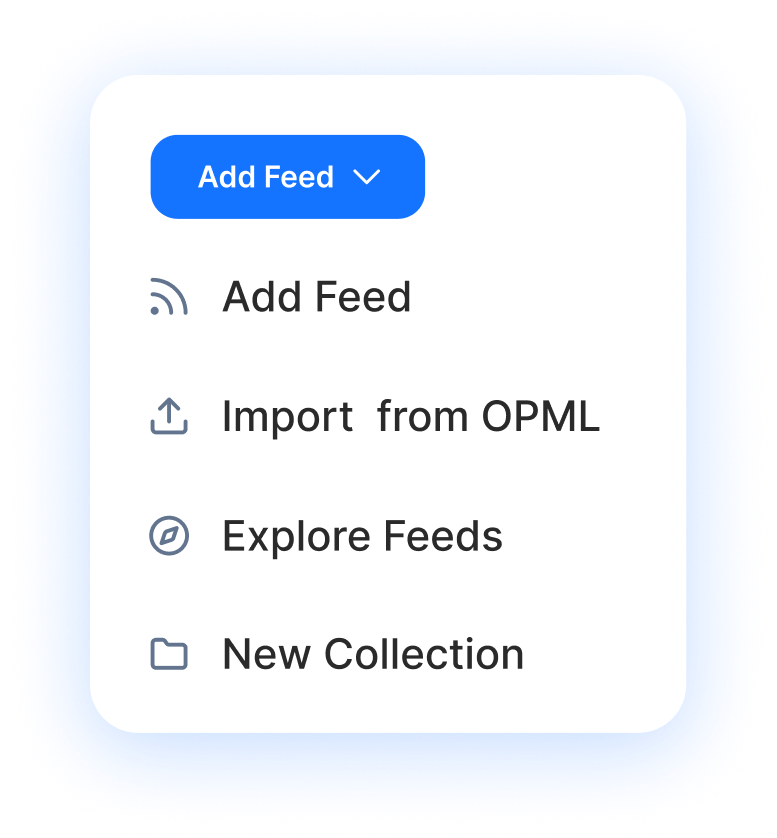 add feed menu