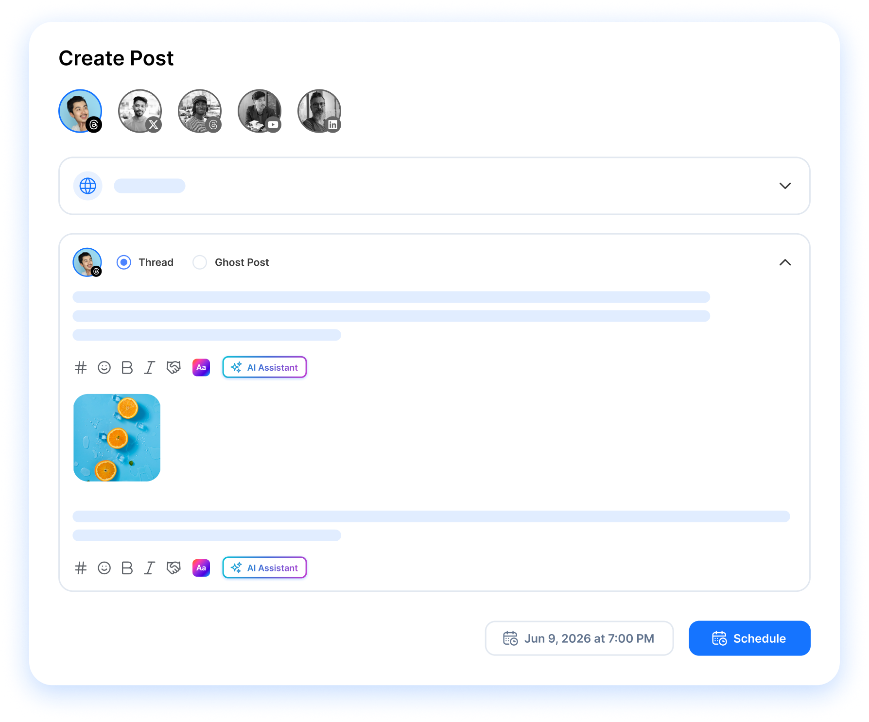 create post composer