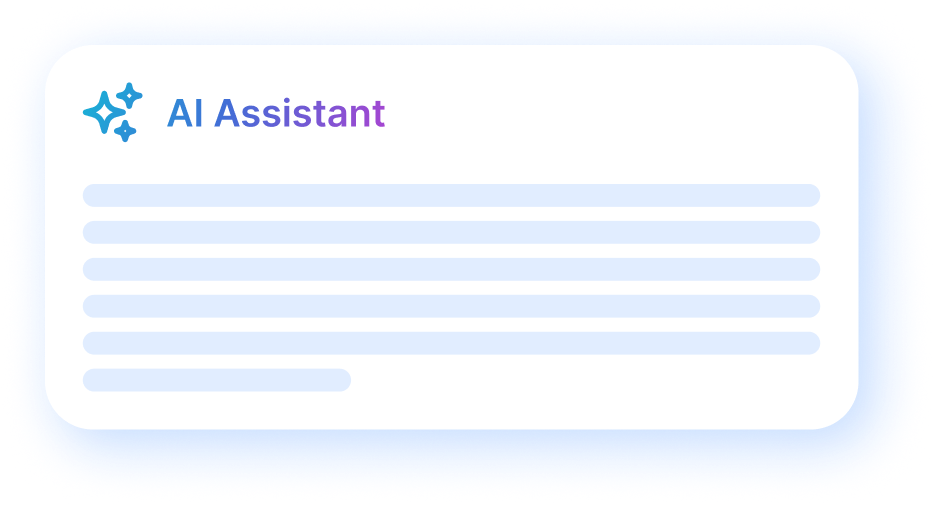 AI assistant panel