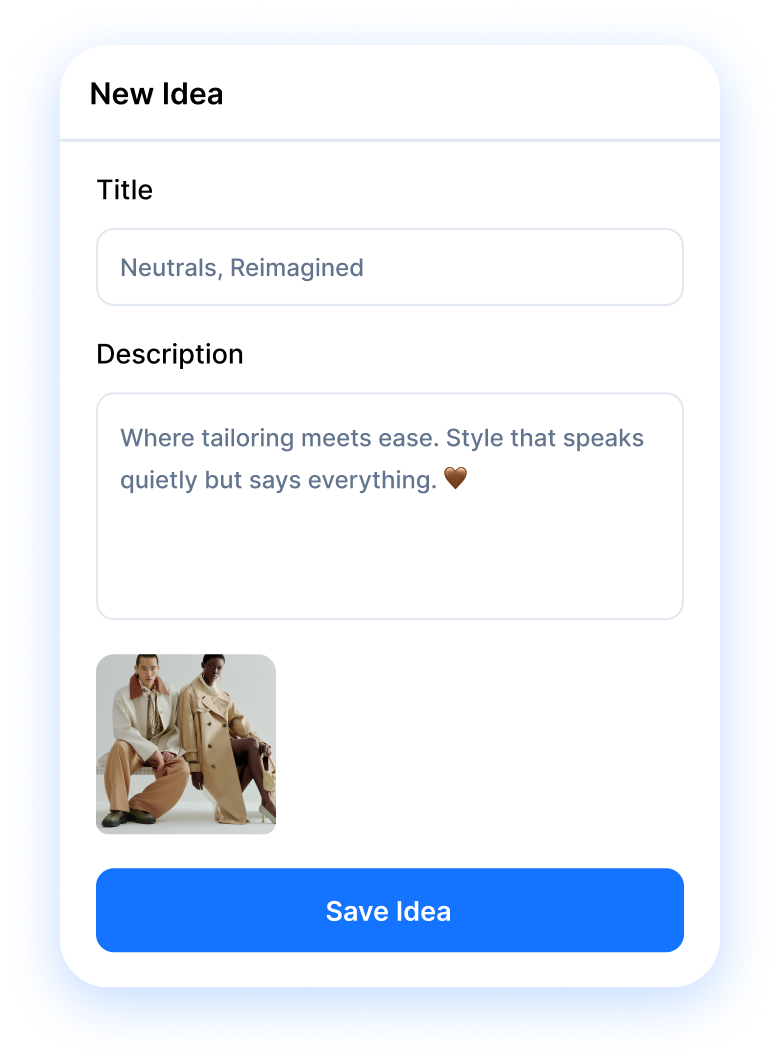 new idea form