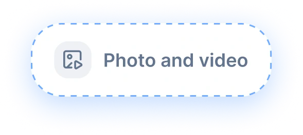 Photo and video input