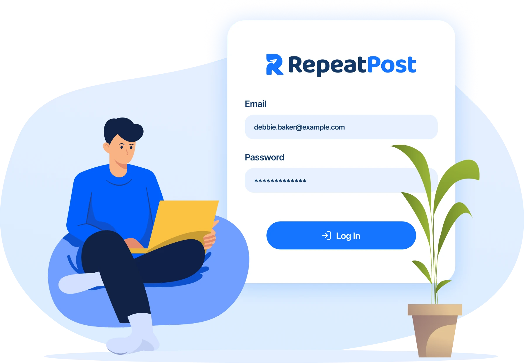 Sign up for the RepeatPost affiliate program