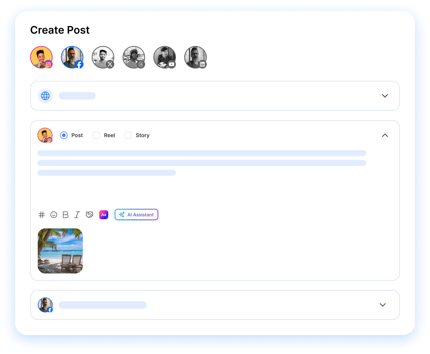 create post composer