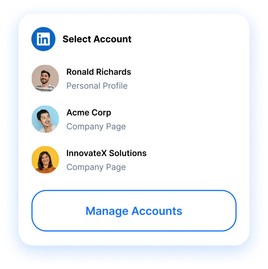 select account panel