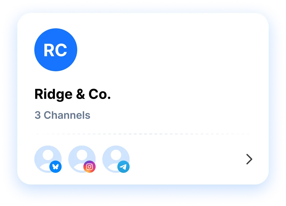 Ridge & Co. channel group with 3 channels
