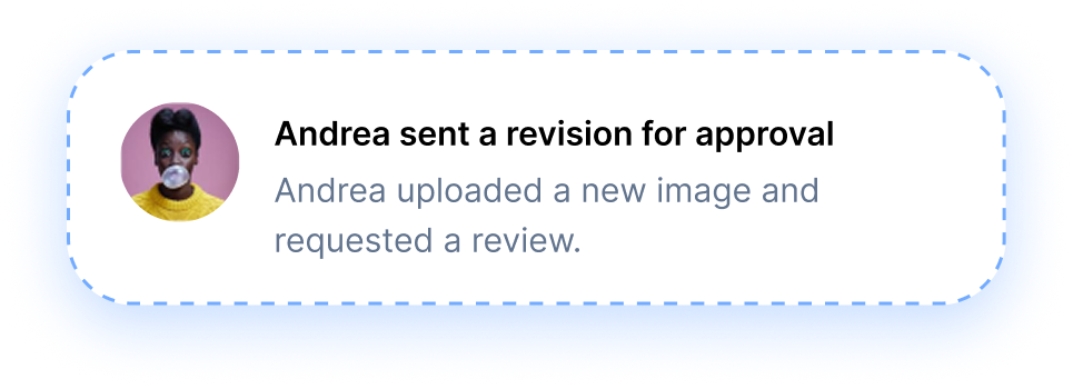 revision sent notification