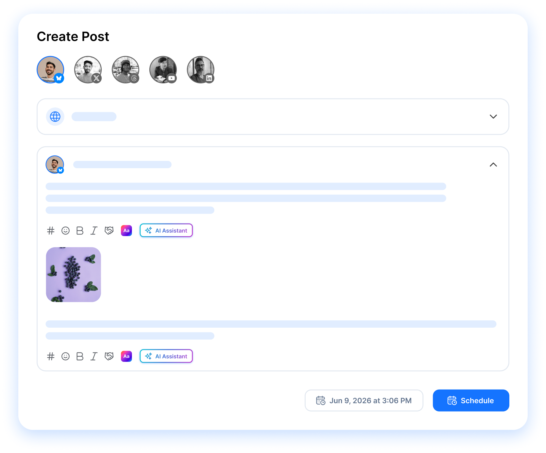 create post composer