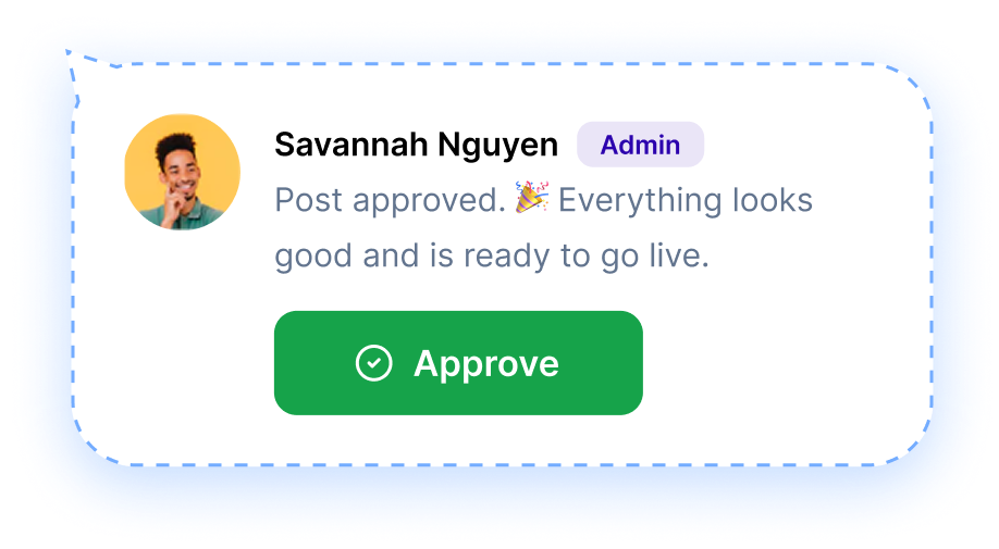 manager approval card