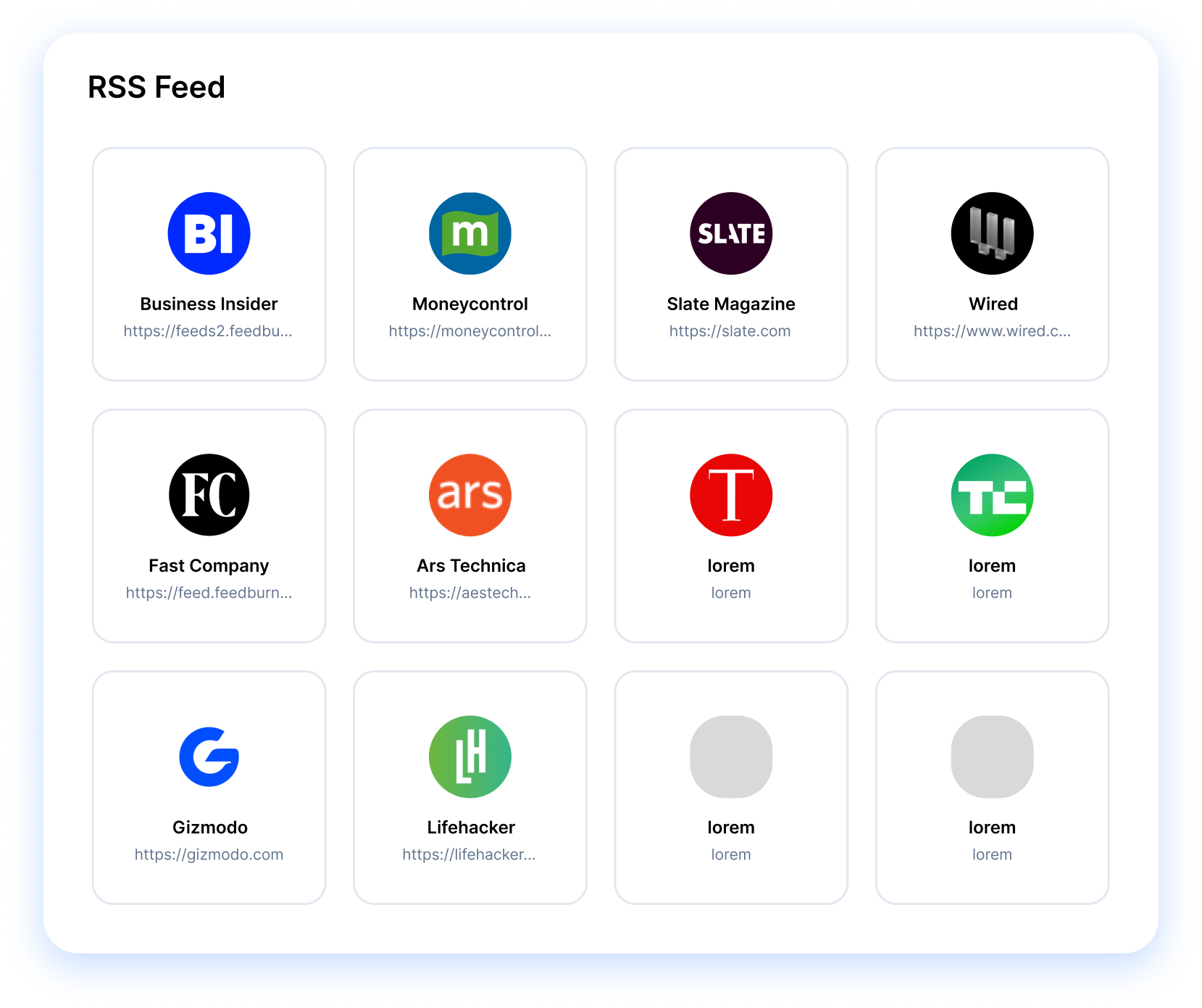 rss feed sources