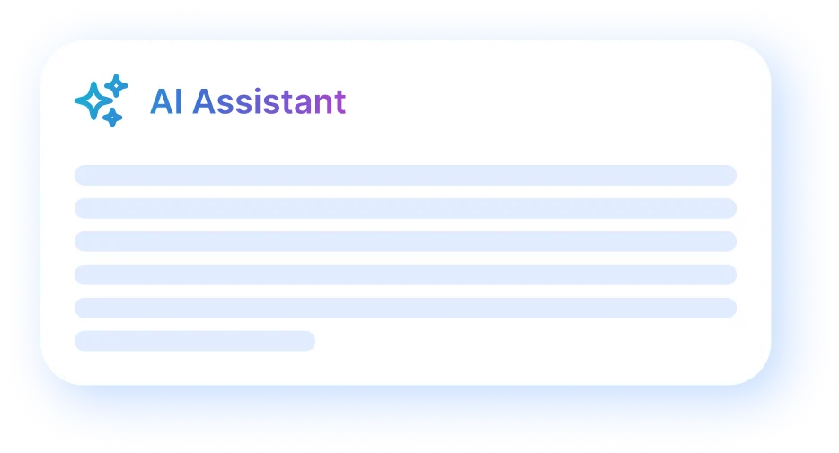 AI Assistant drafting blog content