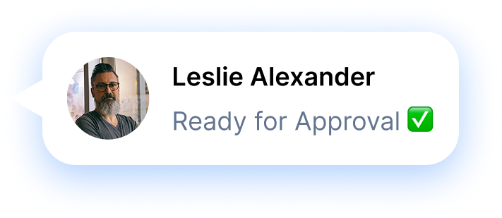 ready for approval comment