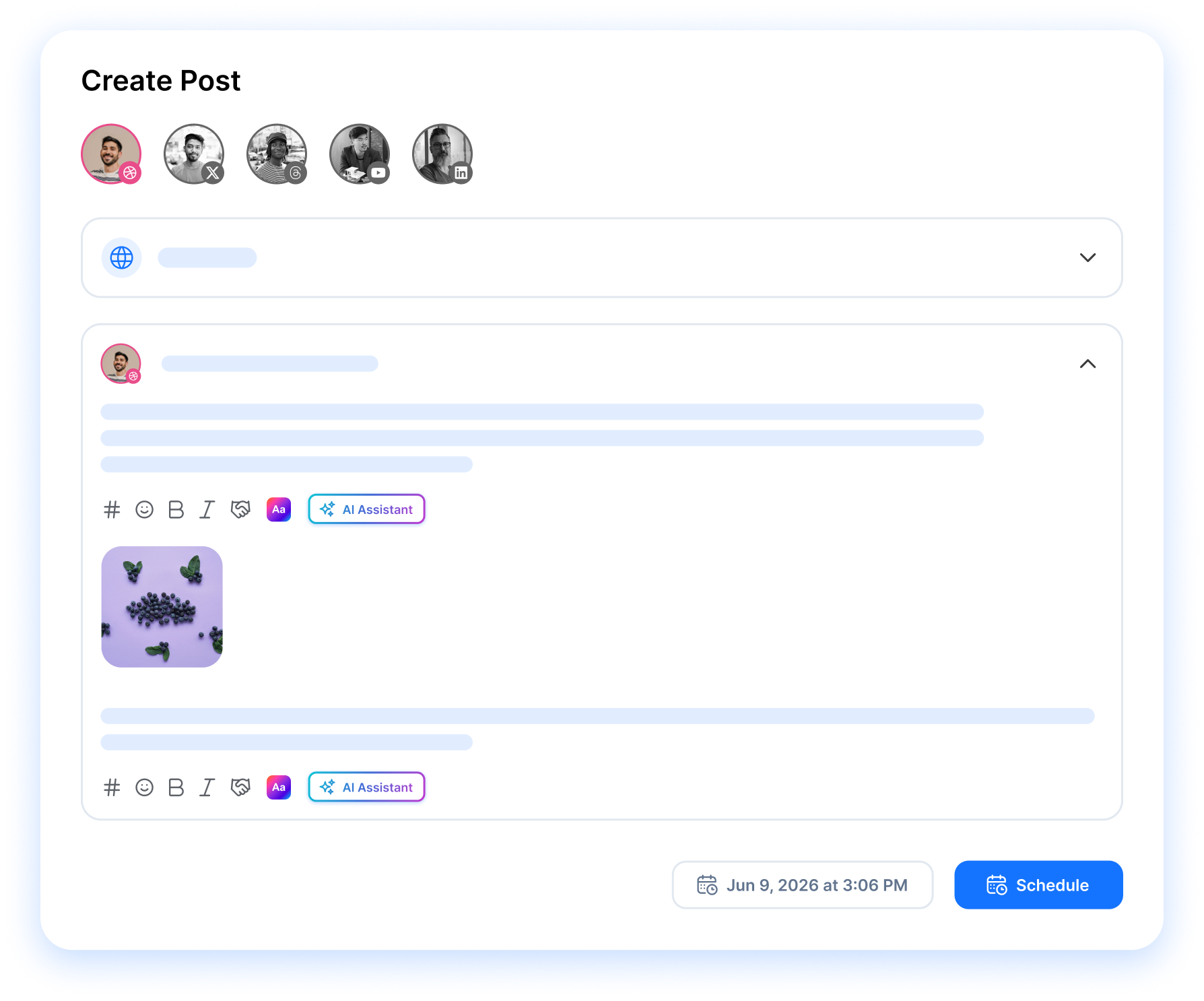 create post composer