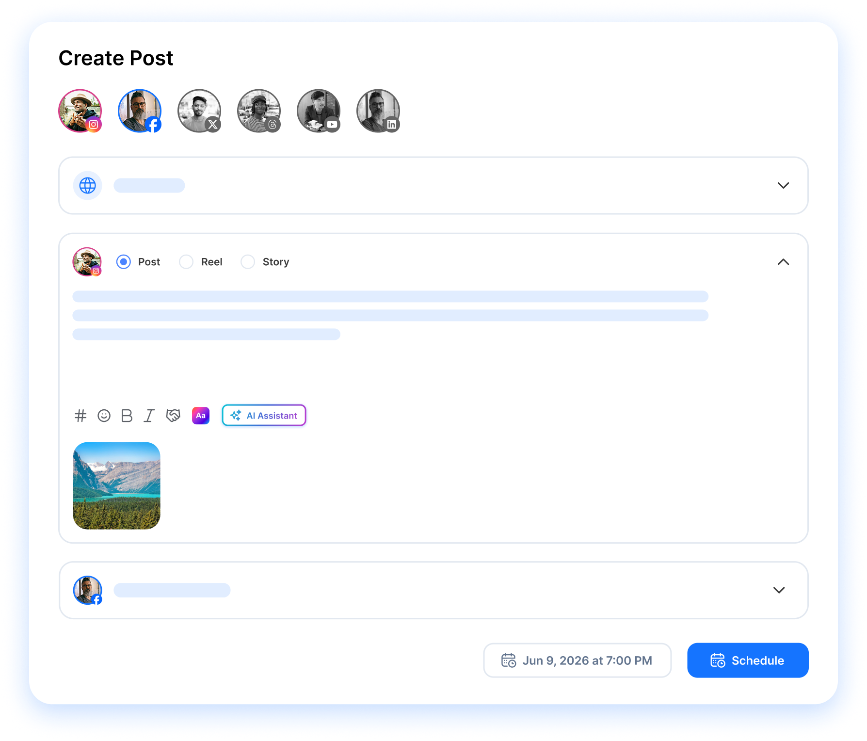 create post composer