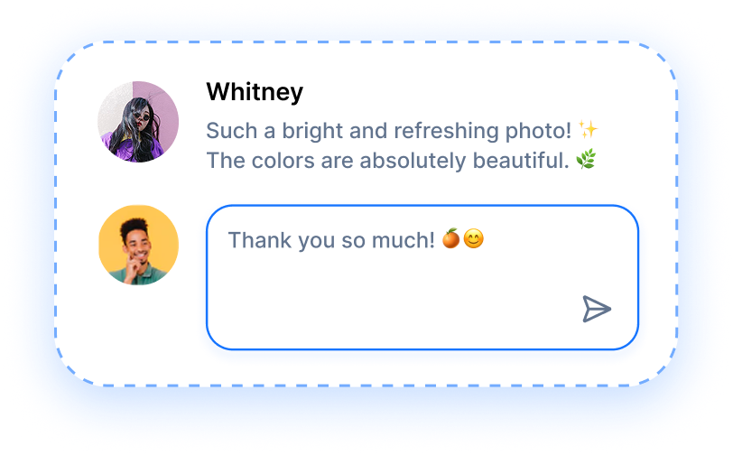 inbox reply from Whitney