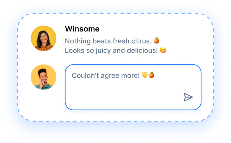 inbox reply from Winsome