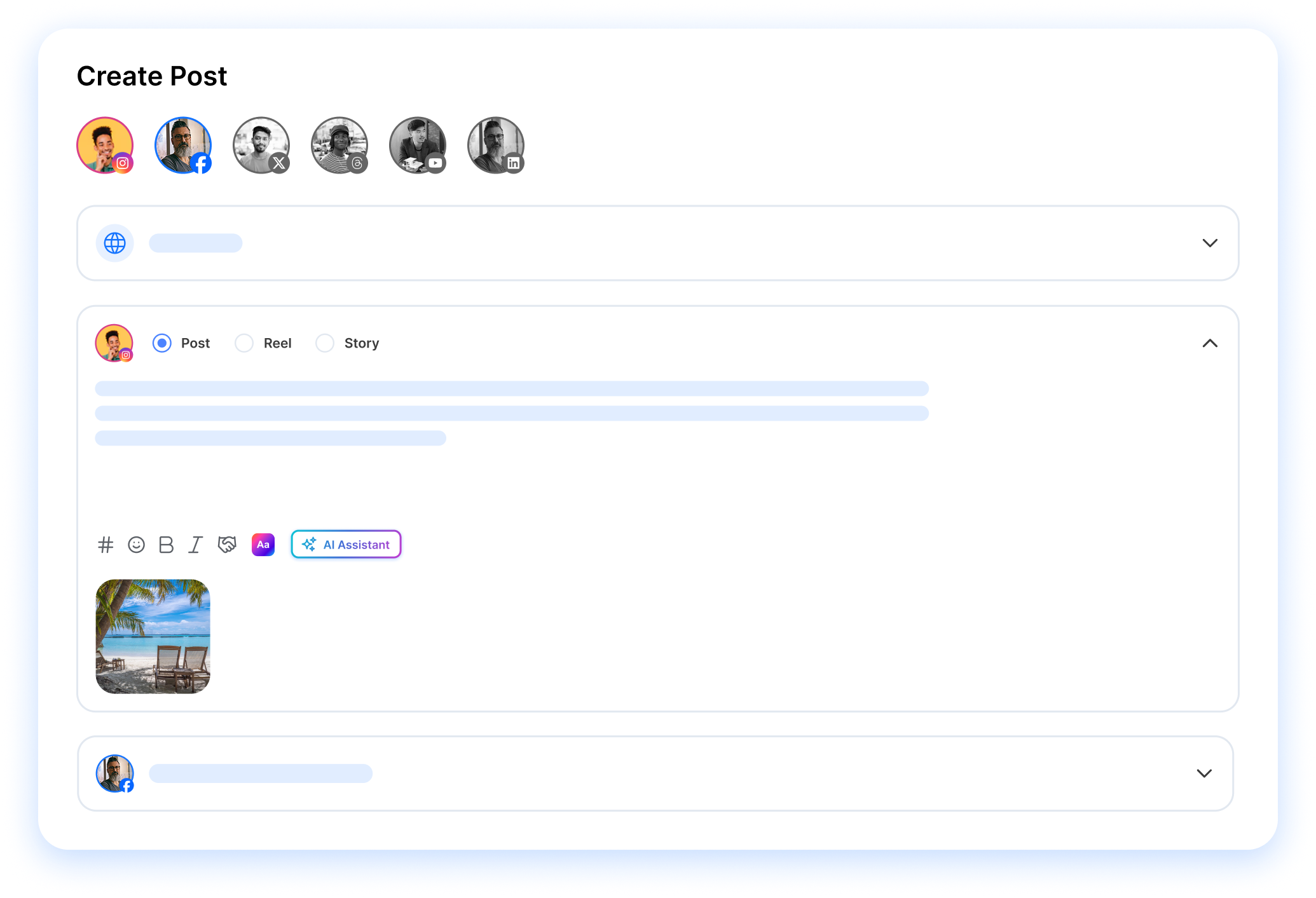 create post composer