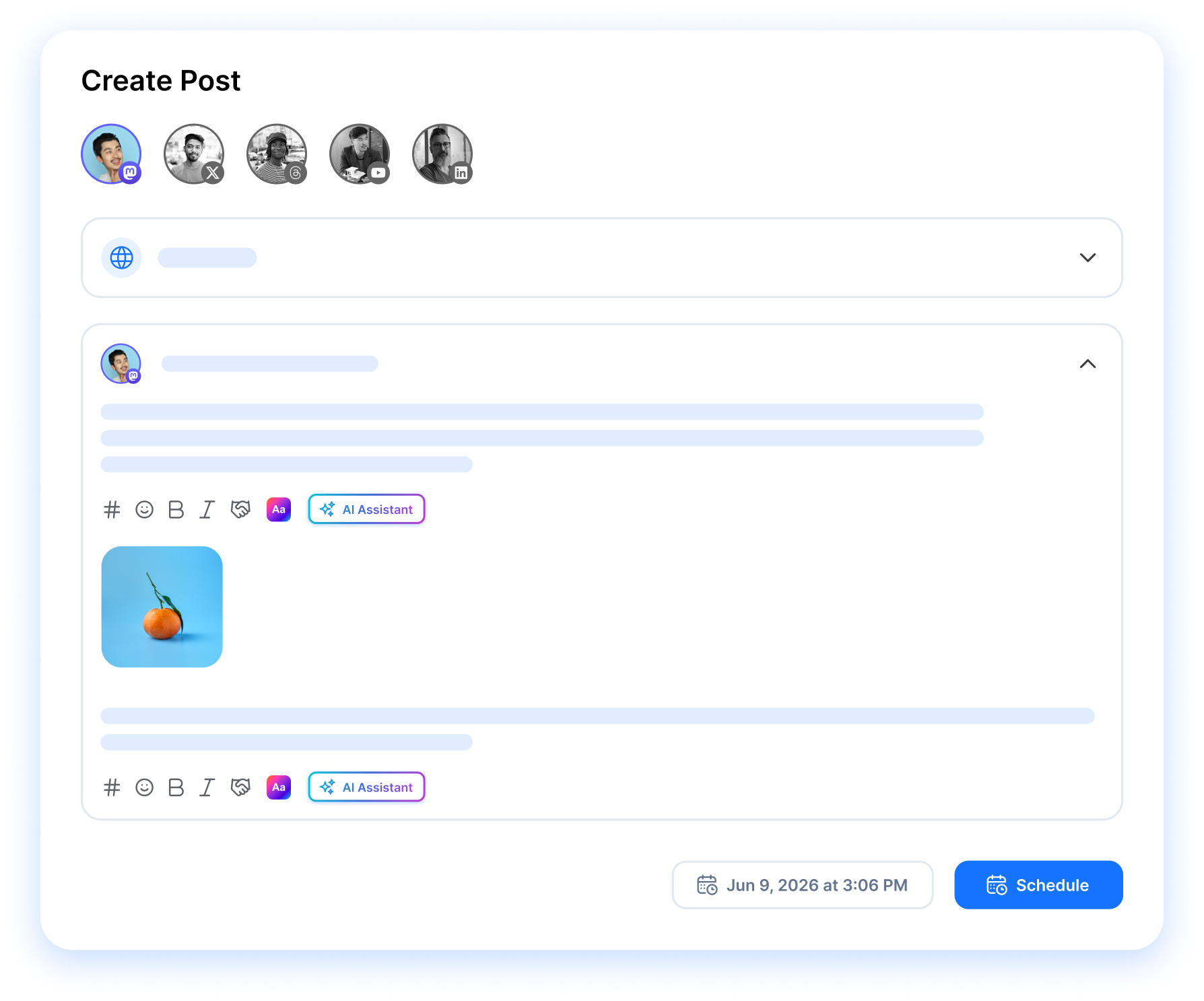 create post composer