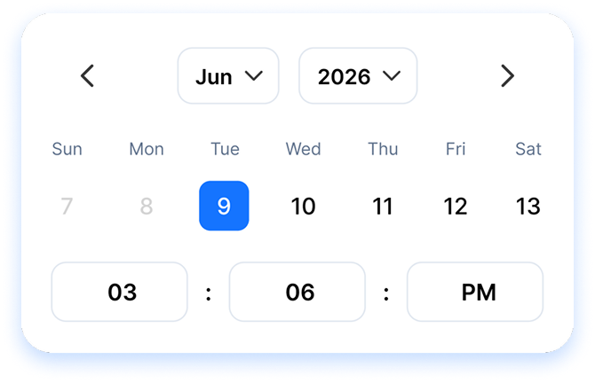 date and time picker