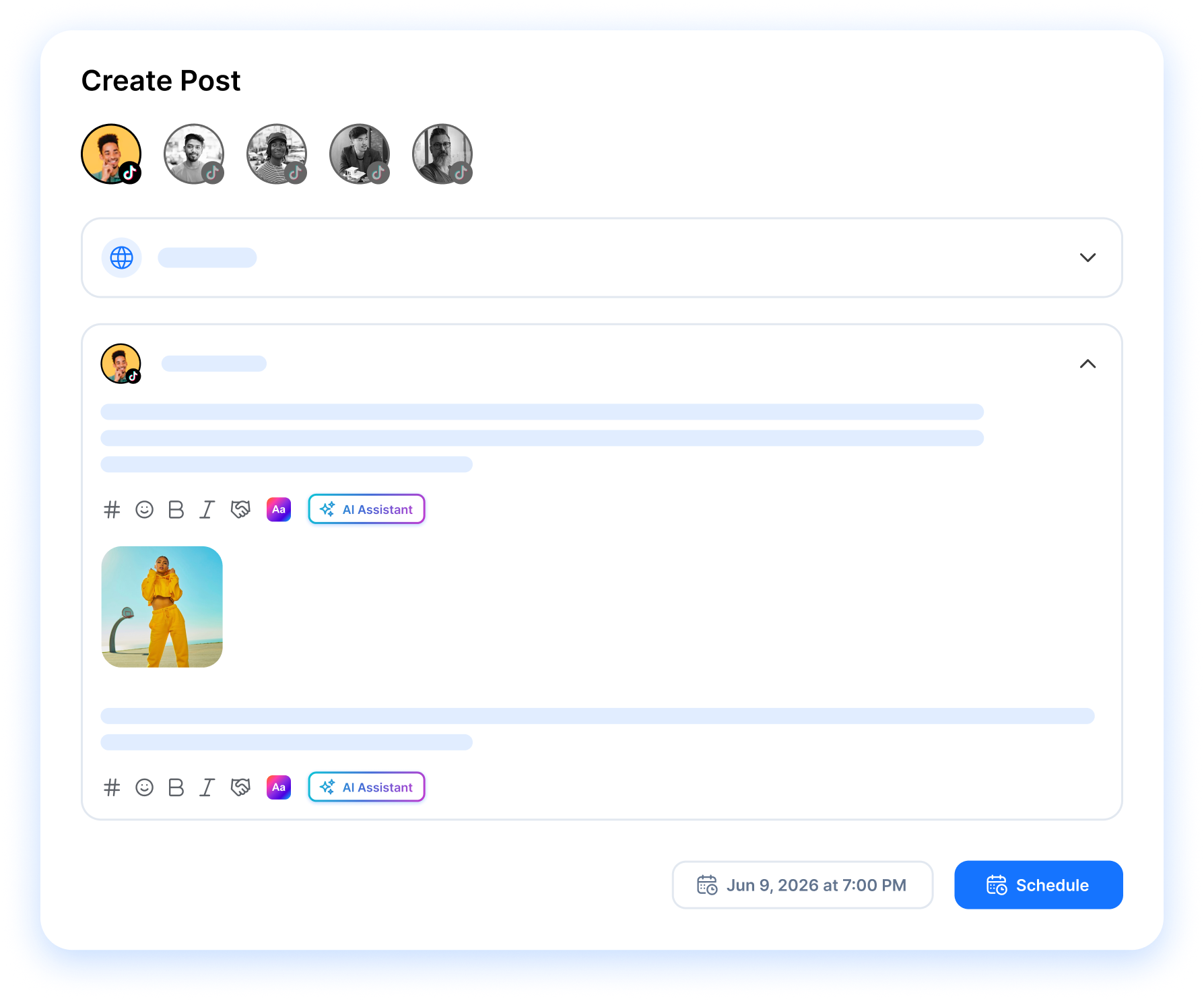 create post composer