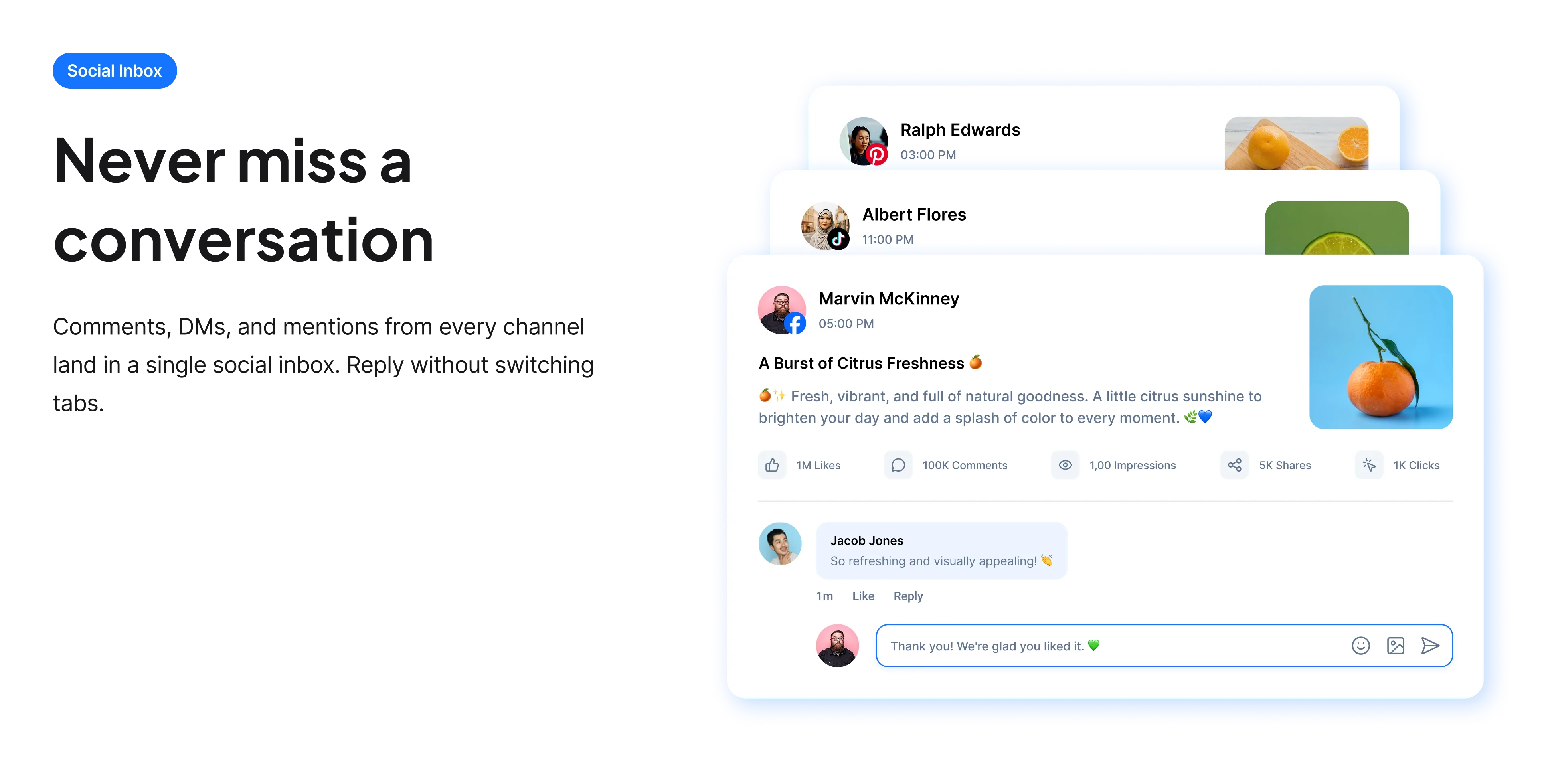 Social inbox: never miss a conversation